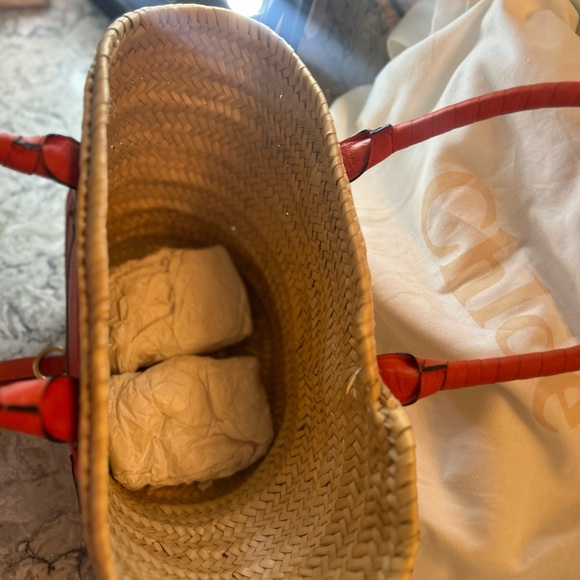 SOLD ***
Chloe Marcie Basket tote bag - Picture 5 of 6